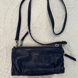 HOBO Navy Leather Crossbody